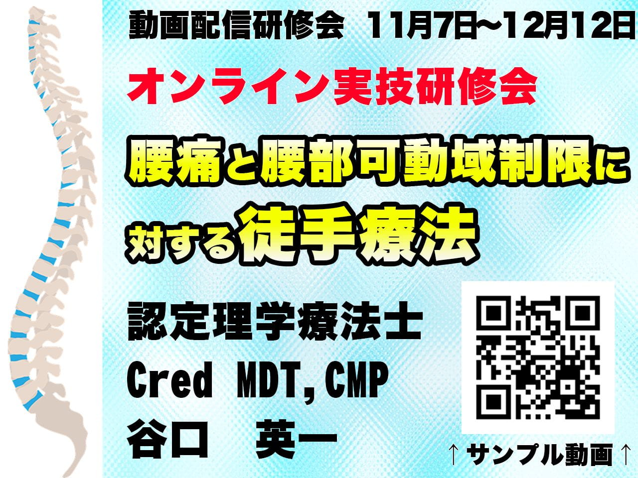 腰痛と腰部可動域制限に対する徒手療法 ～腰部関節機能障害に対する