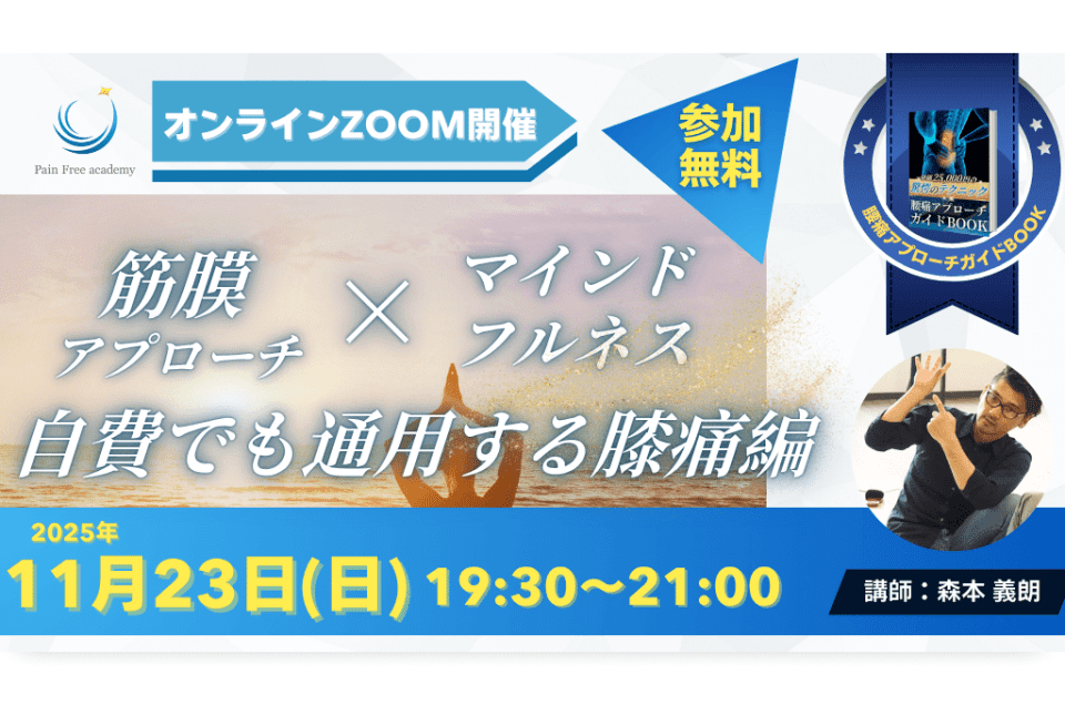 筋膜セミナー（11月23日まで）